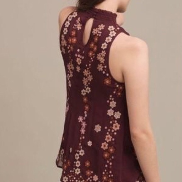 Anthropologie Daisy Chain Embroidered Blouse by Floreat Size L - Picture 2 of 6